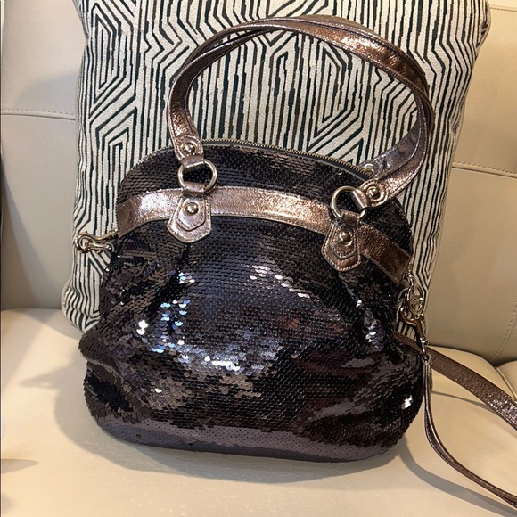 Coach Poppy Spotlight Sequins Shoulder Bag - Picture 8 of 17